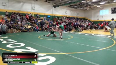 157 lbs Cons. Round 3 - Ashton Sorvold, DUBLIN JEROME vs Tait Dusseau, OAK HARBOR