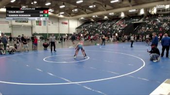 106 lbs Quarterfinal - Colin McCoy, Chadron Jr Wrestling vs Kamden Robinson, Elmcreek Youth Wrestling