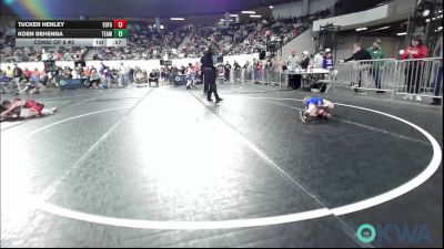 40 lbs Consi Of 8 #2 - Tucker Henley, Eufaula Ironheads Wrestling Club vs Koen Behenna, Team Guthrie Wrestling