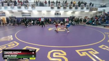 98 lbs Quarterfinal - Zavier Heater, Lovell Middle School vs Thackery Bartolic, Riverton Middle School