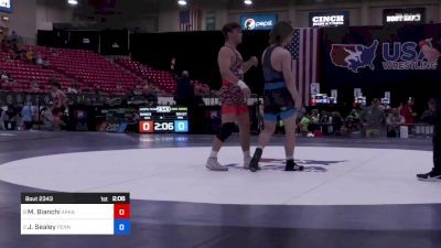 74 kg Cons Semis - Matthew Bianchi, Arkansas Regional Training Center vs Joseph Sealey, Pennsylvania