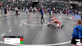 85-92 lbs 3rd Place Match - Tanner Reed, Bellevue vs Carson Krejci, Aurora Wrestling Club