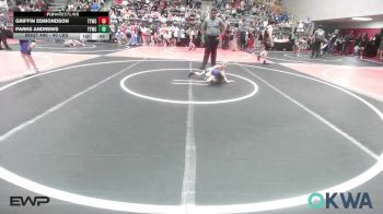 40 lbs 3rd Place - Griffin Edmondson, Team Tulsa Wrestling Club vs Parks Andrews, Team Tulsa Wrestling Club