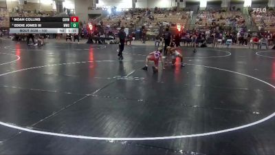 100 lbs Semifinal - Noah Collins, Clinton Dragon Youth Wrestling vs Eddie Jones Iii, Wave Wrestling Club