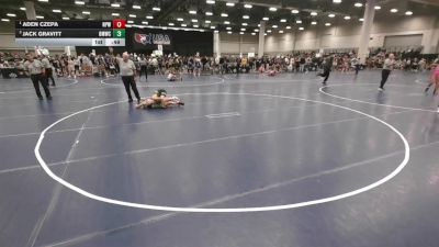 92 lbs Cons. Semis - Jack Gravitt, Open Mats Wrestling Club vs Aden Czepa, New Prague Wrestling