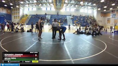 220 Blue Quarterfinal - Romando Johnson, Wellington Community Hs vs Bryan Diehl, Buchholz