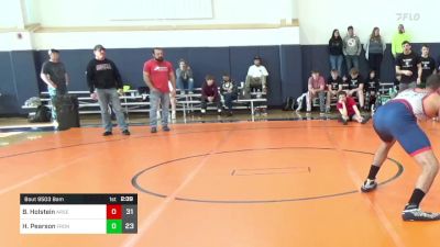 190 lbs Round 1 - Braelen Holstein, Arsenal WV vs Hunter Pearson, Front Royal Wrestling Club