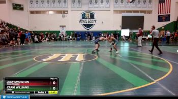 120 lbs Quarterfinal - Craig Williams, Canby vs Joey Evanston, Mountainside