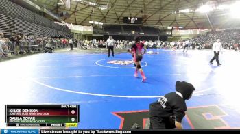 93 lbs Quarterfinal - Dalila Tovar, Prosser Wrestling Academy vs Khloe Denison, Junkyard Dogs Wrestling Club