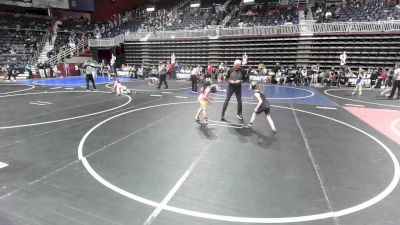 74 lbs 3rd Place - Zeplyn Blackburn, Riverton USAW vs Allie Avent, Casper WC