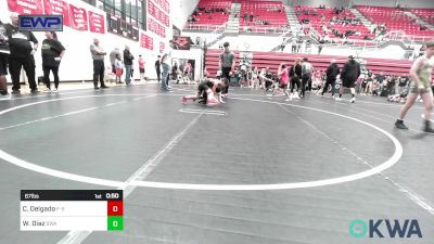 67 lbs Final - Cayson Delgado, F-5 Grappling vs Walker Diaz, Shelton Wrestling Academy