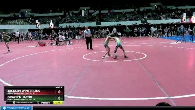 56 lbs Quarterfinal - Jackson Winterling, Great Bridge Wildcats vs Grayson Jacob, Great Bridge Wrestling