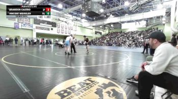 165 lbs Semifinal - Vincent Meiseles, Palisades vs Brandon Castro, SAN PEDRO