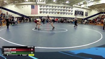 106 lbs Semifinal - Gavin Gruber, Walsh Jesuit vs Chance Wuhr, Lake Catholic