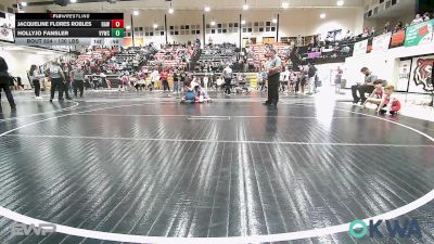 130 lbs Rr Rnd 2 - Jacqueline Flores Robles, Raw Wrestling Club vs HollyJo Fansler, Verdigris Youth Wrestling