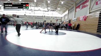 135 lbs Quarterfinal - Evie Rhoe, Castro Valley vs Vanshika Burman, Dougherty Valley