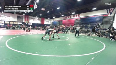 165 lbs Cons. Round 3 - Isaiah Nichols, Diamond Ranch vs Alexander Arreola, Montclair
