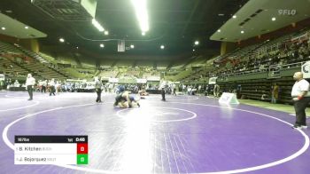 167 lbs 3rd Place - Brock Kitchen, Buchanan vs Junior Bojorquez, South