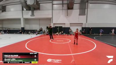 135 lbs Cons. Round 2 - Elijah Lara, NXT Level Wrestling Academy vs Macus Blonde, Longview Wrestling Club