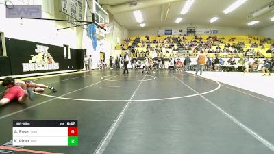 106-A lbs Quarterfinal - Asher Fuser, Grove vs Khoeda Rider, Tahlequah Wrestling Club