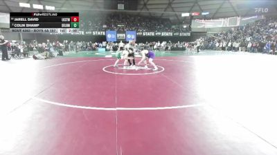 Boys 4A 157 lbs Champ. Round 2 - Jarell David, Lake Stevens vs Colin Shamp, Skyline