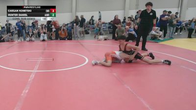 100 lbs Cons. Sub-semis - Caegan Konetski, Legacy Wrestling Club vs Hunter Daniel, All American Wrestling Club