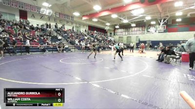 106 lbs Cons. Round 4 - Alejandro Gurrola, Mar Vista vs William Costa, Olympian