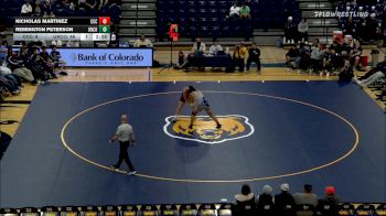 285 lbs Remington Peterson, Northern Colorado vs Nicholas Martinez, Colby Community College