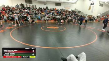 160C Round 3 - Jayce Berry, Natrona County vs Wylee Lindeen, Huntley Project