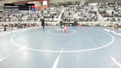 U23 Women - 50 lbs Cons. Round 1 - Gabriella Motz, MI vs Micaela Correa, CA