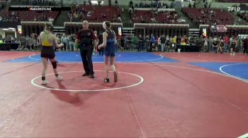 116 lbs Cons. Semi - Kyra Anderson, CJI Hawks vs Dani Larson, Big Game Wrestling Club MT