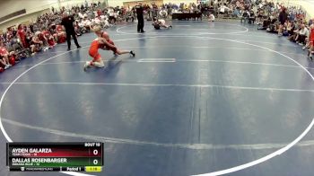 110 lbs Finals (8 Team) - Dallas Rosenbarger, Indiana Blue vs Ayden Galarza, Team Texas