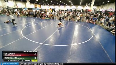 49 lbs Round 4 - Kai Leavitt, Champions Wrestling Club vs Hekili Peters, LV Bear Wrestling Club (Spring