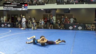 56 lbs 5th Place Match - Callan Gonzales, Champions Wrestling Club vs Jerry Hetran, Angry Peach Wrestling Center