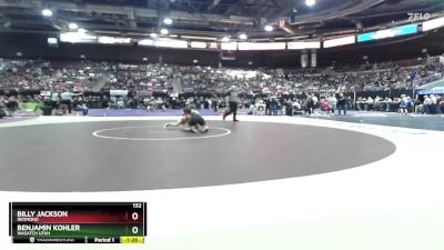 132 lbs Semifinal - Billy Jackson, Redmond vs Benjamin Kohler, Wasatch Utah