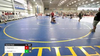 100 lbs Quarterfinal - David Baghdady, Mat Assassins White vs Logan Hartzell, Team Maryland