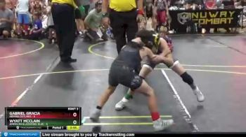 52 lbs Round 1 (6 Team) - Wyatt McClain, American Gladiators-Blue vs Gabriel Gracia, Indiana Outlaws