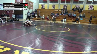 113 lbs Round 1 (4 Team) - Carson Davies, Esperanza vs Caden Herrera, Bakersfield