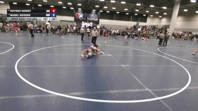110 lbs Quarters - Daynah Gomez, Arizona vs Mabel Rogers, Rogue Warrior Wrestling