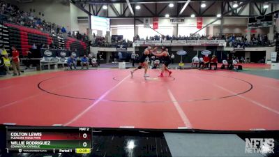 285 lbs 5th Place Match - Willie Rodriguez, Covington Catholic vs Colton Lewis, Pleasure Ridge Park