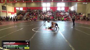 50 lbs Cons. Round 2 - Cooper Hopson, Tiger Elite Wrestling vs Matthew Champion, Panther Wrestling Club