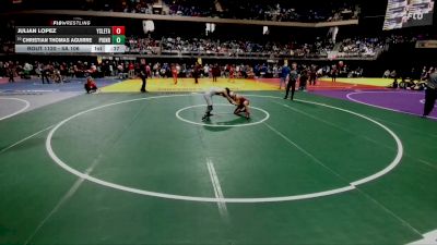 5A 106 lbs Cons. Round 1 - Christian Thomas Aguirre, Mission Sharyland Pioneer vs Julian Lopez, El Paso Ysleta