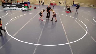 12U - 117 lbs Cons. Semis - Bo Westall, New Prague Wrestling vs Hudson Braden, North Branch Wrestling