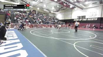 115 lbs 1st Place Match - Jennifer Flores, Lutheran/Orange vs Ellie Myer, Victor Valley