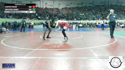 133 lbs Consi Of 32 #1 - Austin Fagan, Fort Gibson Youth Wrestling vs Braxton Jones, Husky Wrestling Club