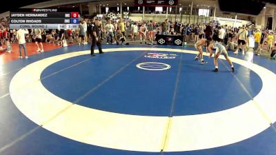 132 lbs Cons. Round 2 - Jayden Hernandez, ISI Wrestling Club vs Colton Rhoads, Samurai Wrestling Club
