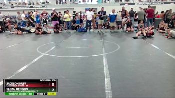 100 lbs Round 3 - Jackson Huff, Lake Gibson Braves vs Sloan Denison, HitSquad Elite Wrestling Club