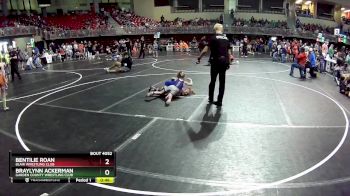 63-67 lbs Quarterfinal - Braylynn Ackerman, Garden County Wrestling Club vs Bentilie Roan, Blair Wrestling Club