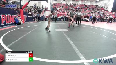 83 lbs Final - Dallin Swan, IRONMEN Wrestling Club vs KIng Tugler, Tulsa North Mabee Stampede