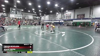 120 lbs Semifinal - Trevor Nicholson, Great Oak vs Roman Nikitin, Temecula Valley